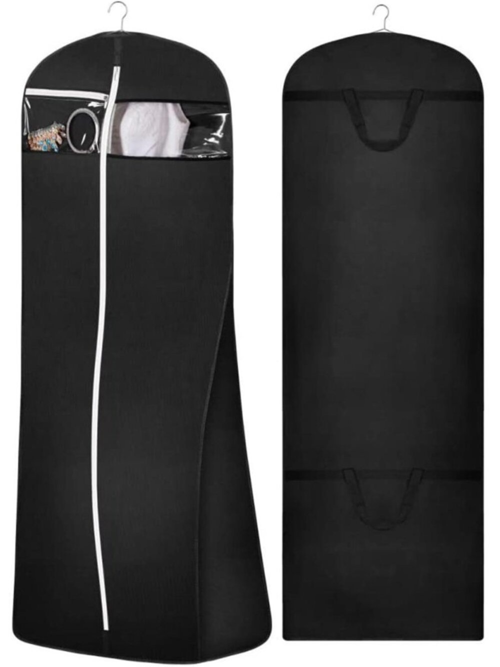 Wedding Dress Garment Bag 70 Inch Bridal Gown Storage Travel Zipper Protector